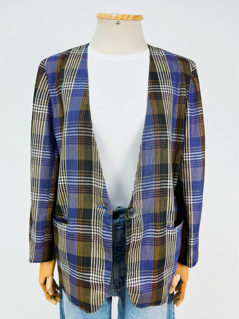 BLAZER XADREZ ROXO - P