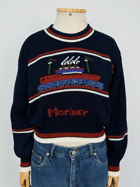TRICOT VINTAGE BORDADO - M