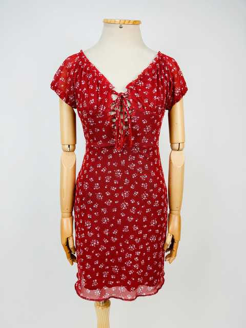 VESTIDO TULE VERMELHO - P