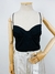 TOP PRETO ESTRUTURADO - G