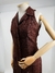 VESTIDO MARROM PESPONTOS - M - comprar online