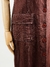 VESTIDO MARROM PESPONTOS - M na internet