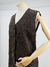 COLETE MARROM BORDADOS - G - comprar online