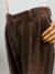CALÇA COTELÊ MARROM - 44 - comprar online