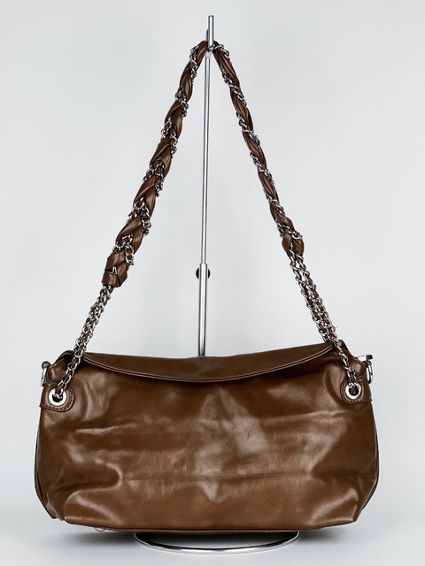 BOLSA MARROM DETALHE ALÇA