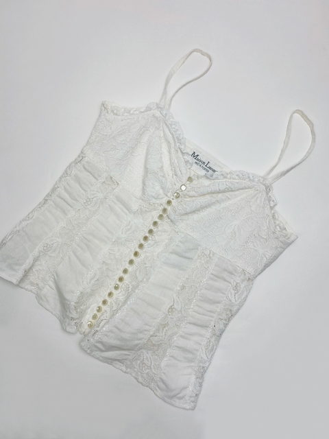 BLUSINHA BRANCA RENDA - P