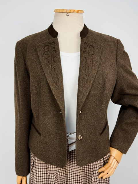 BLAZER VINTAGE MARROM - M