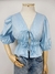 BLUSINHA AZUL AMARRAÇÃO