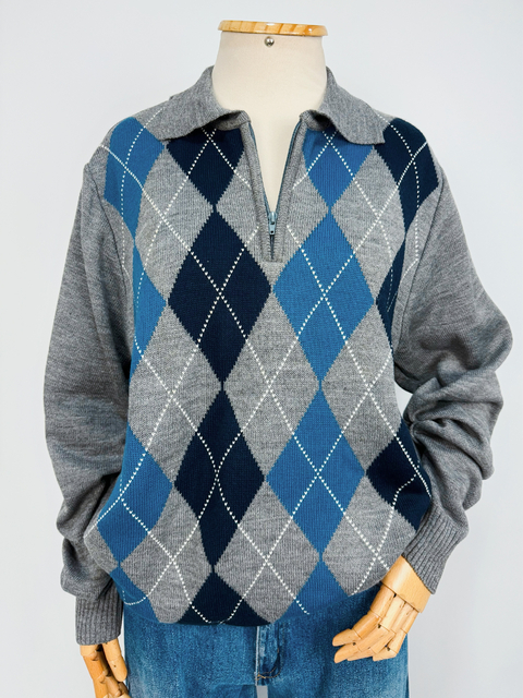 TRICOT POLO XADREZ ARGYLE - G