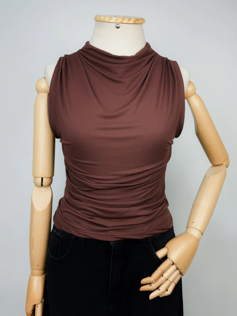 REGATA FRANZIDA MARROM - M