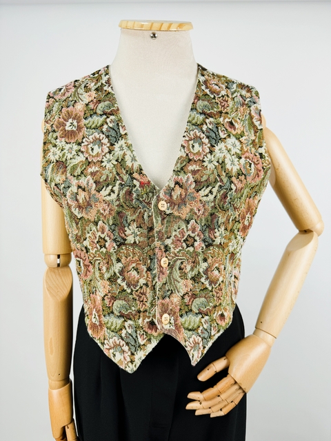 COLETE BORDADO FLORAL - M