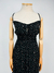 VESTIDO FLORIDO PRETO - M - comprar online