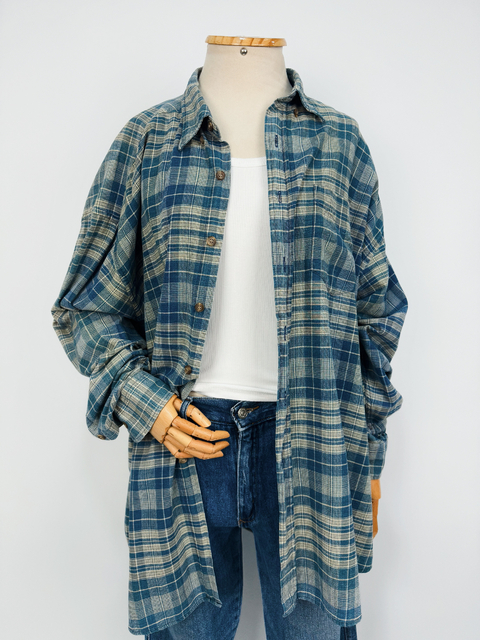 CAMISA XADREZ AZUL - M