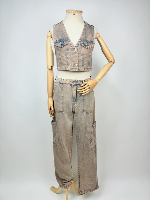 CONJUNTO JEANS ESTONADO - M