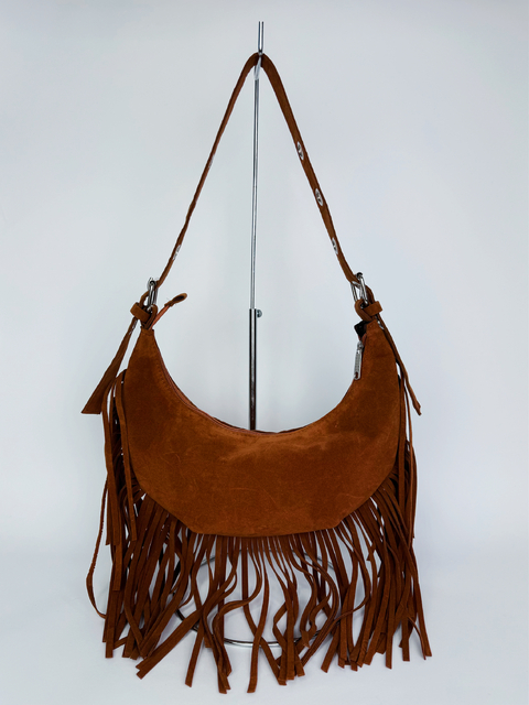 BOLSA FRANJAS MARROM