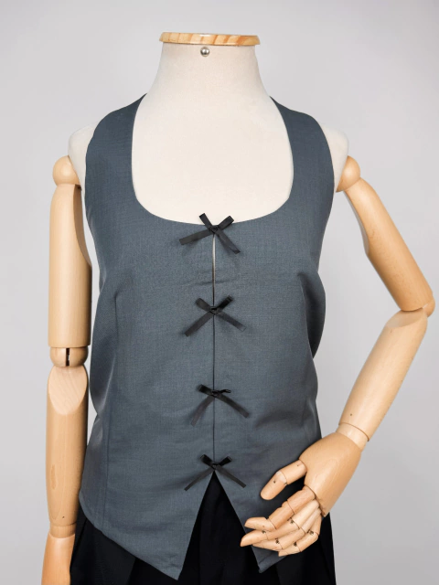 BLUSA ALFAIATARIA LAÇOS