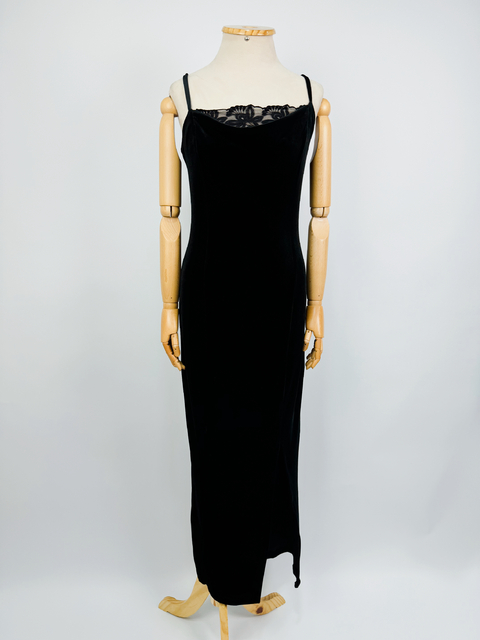 VESTIDO VELUDO PRETO - P - comprar online