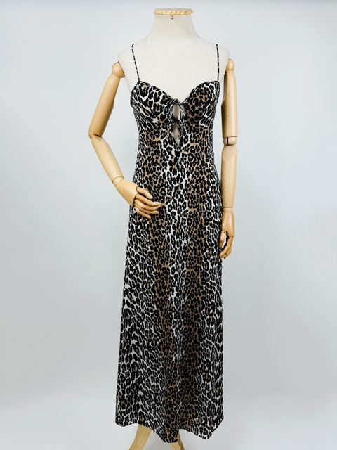 SLIP DRESS ONÇA - M