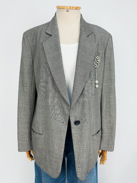 BLAZER COM BROCHE VINTAGE - M