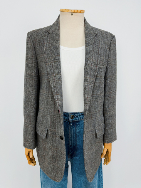 BLAZER CINZA MESCLA LÃ BATIDA - P