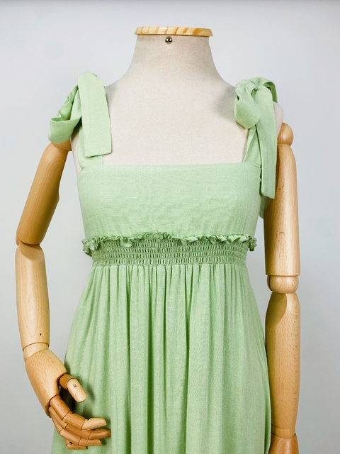 VESTIDO VERDE ERVA-DOCE - P