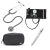 Conjunto Acadêmico – Littmann Classic III Cinza 5621 + Esfigmo Pamed Preto + Lanterna Clínica Cinza + Case Cinza