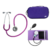 Estetoscópio Spirit® Pro-Lite Adulto Violeta + Esfigmomanômetro Pamed Roxo + Case Roxa