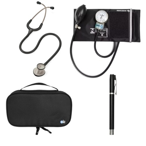 Conjunto Acadêmico – Littmann Lightweight Preto + Esfigmo Pamed Preto + Lanterna Clínica Preta + Case Preta - comprar online