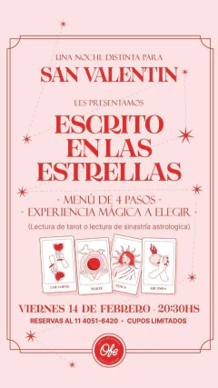 CENA SAN VALENTIN