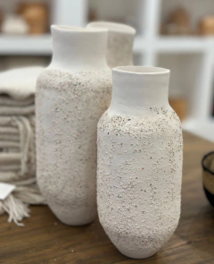 OBJETO SERIE PIEDRA ANFORA ~ Vasijas sin y con asas alta - tienda online