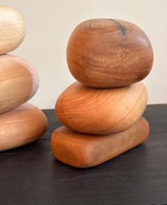 SET TOTEMS MADERA x 3 - Casa Clara BsAs