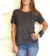 Blusa manca curta decote careca "podrinha" - comprar online