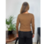 Blusa Feminina Decote "V" manga longa