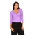 Blusa transpassada com manga 7/8 em SUPLEX LIGHT CO2 CONTROL - loja online