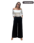 Calça Pantalona Reta em malha encorpada - comprar online