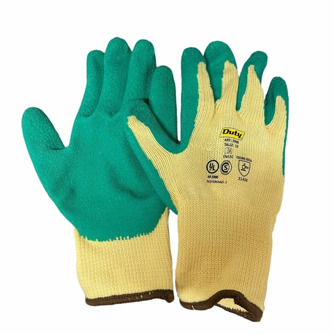GUANTE TEJIDO G10 LATEX RUGOSO MARCA DUTY CERTIFICADO - comprar online
