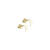 Brinco Lua Ouro 18K