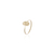 Anel Oval com Letra e Diamante Ouro 18K - loja online