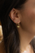 Brinco de Argola Pingentes de Folhas P Ouro 18K - comprar online