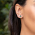 Brinco Gota de Turmalina Verde Ouro 18K