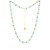 Colar Quartzo Verde com Bolinhas Ouro 18K (sob encomenda)