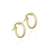 Brinco de Argola Fio Redondo Liso Ouro 18K
