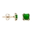 Brinco Quadrado Jade Ouro 18K