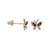 Brinco Baby/Infantil Borboleta Pedras em Zircônia Ouro 18K - comprar online