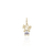 Pingente Menina com Roupinha em Ouro Branco 1,8 cm Ouro 18K