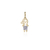 Pingente Menino Roupinha em Ouro Branco 2,2 cm Ouro 18K