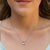 Pingente Topázio Sky Ouro Branco 18K - comprar online