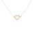 Pulseira Coração Vazado Ouro 18K