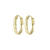 Brinco de Argola Diamantado Ouro 18K
