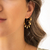 Brinco de Argola Pingentes de Folhas M Ouro 18K - comprar online